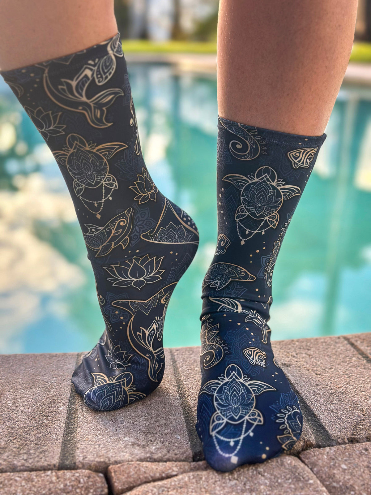 Spacefish Army Ocean Mandala Dive Socks