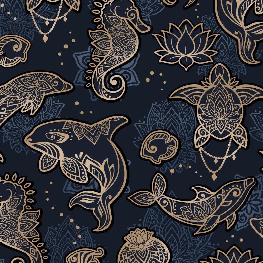 Spacefish Army Ocean Mandala Scuba Headband