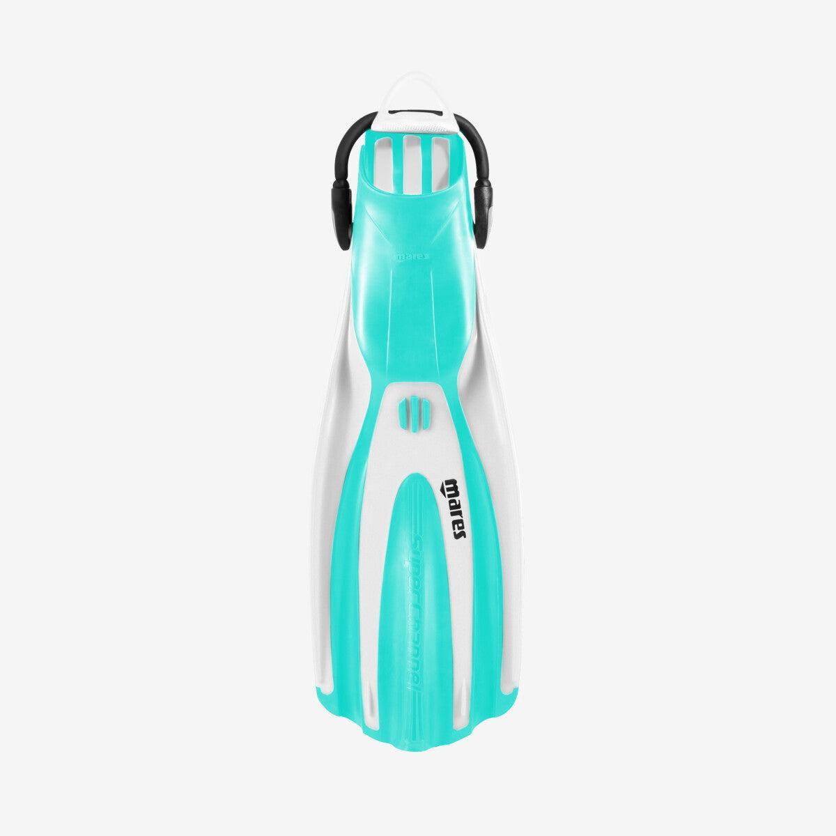 Mares Avanti Superchannel Open Heel Dive Fin-White Aqua-S-