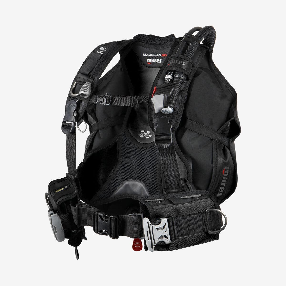Mares Buoyancy Compensator BCD Vest Magellan HD-Black/Black-X-Small-