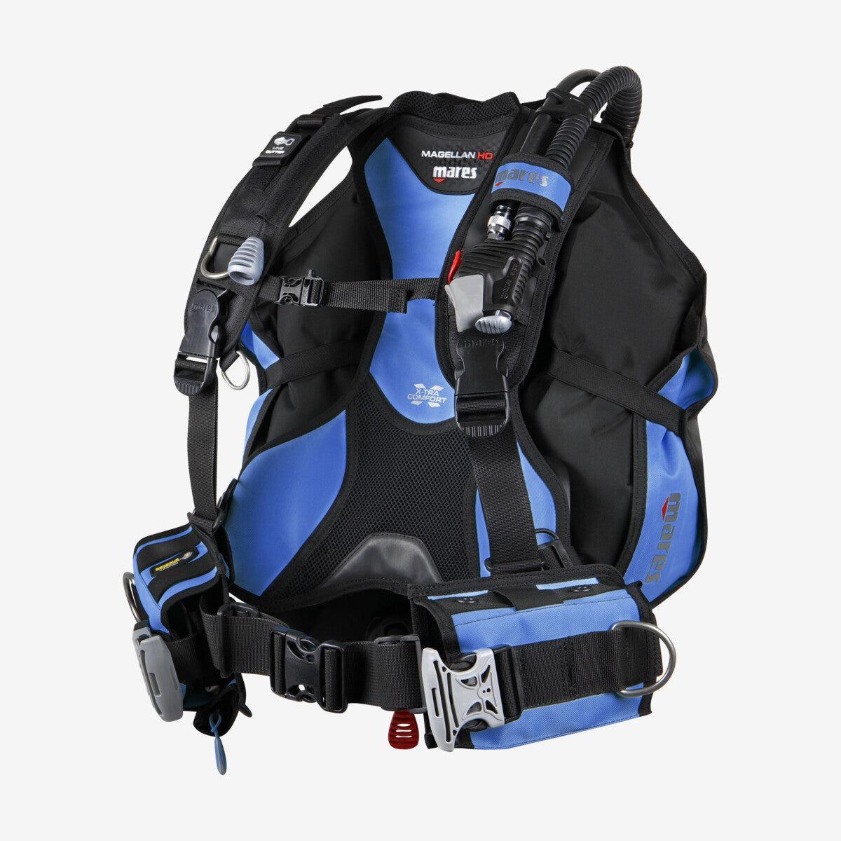 Mares Buoyancy Compensator BCD Vest Magellan HD-Black/Blue-X-Small-