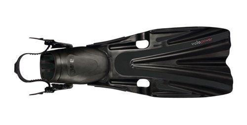 Mares Volo Power Open Heel Fins-Black-X-Large-