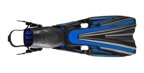 Mares Volo Power Open Heel Fins-Blue-Regular-