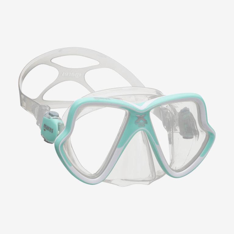 Mares X-Vision Mid 2.0 Dive Mask-Aqua/Clear-