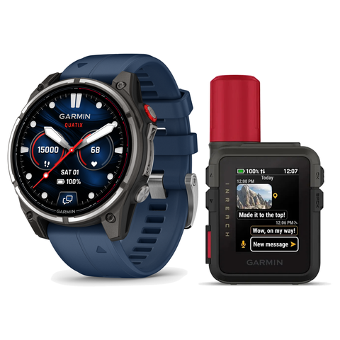 Garmin Quatix 8 Pro AMOLED Marine GPS Smartwatch with inReach Mini 3 Plus