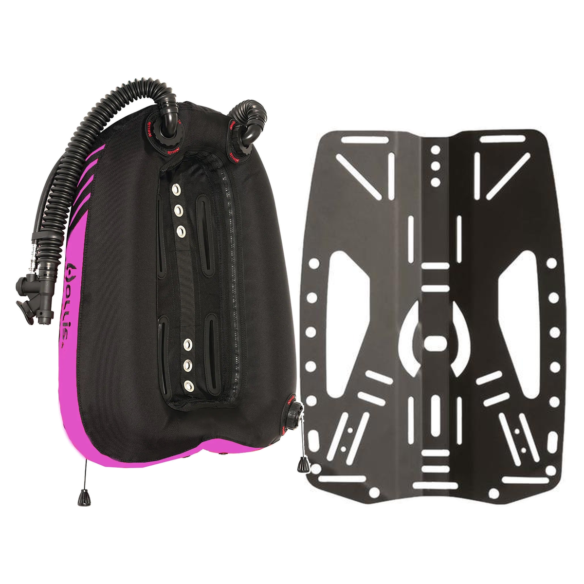 Hollis CRIB Custom Dual Tank 45 Dual Bladder Wing Package — Pink