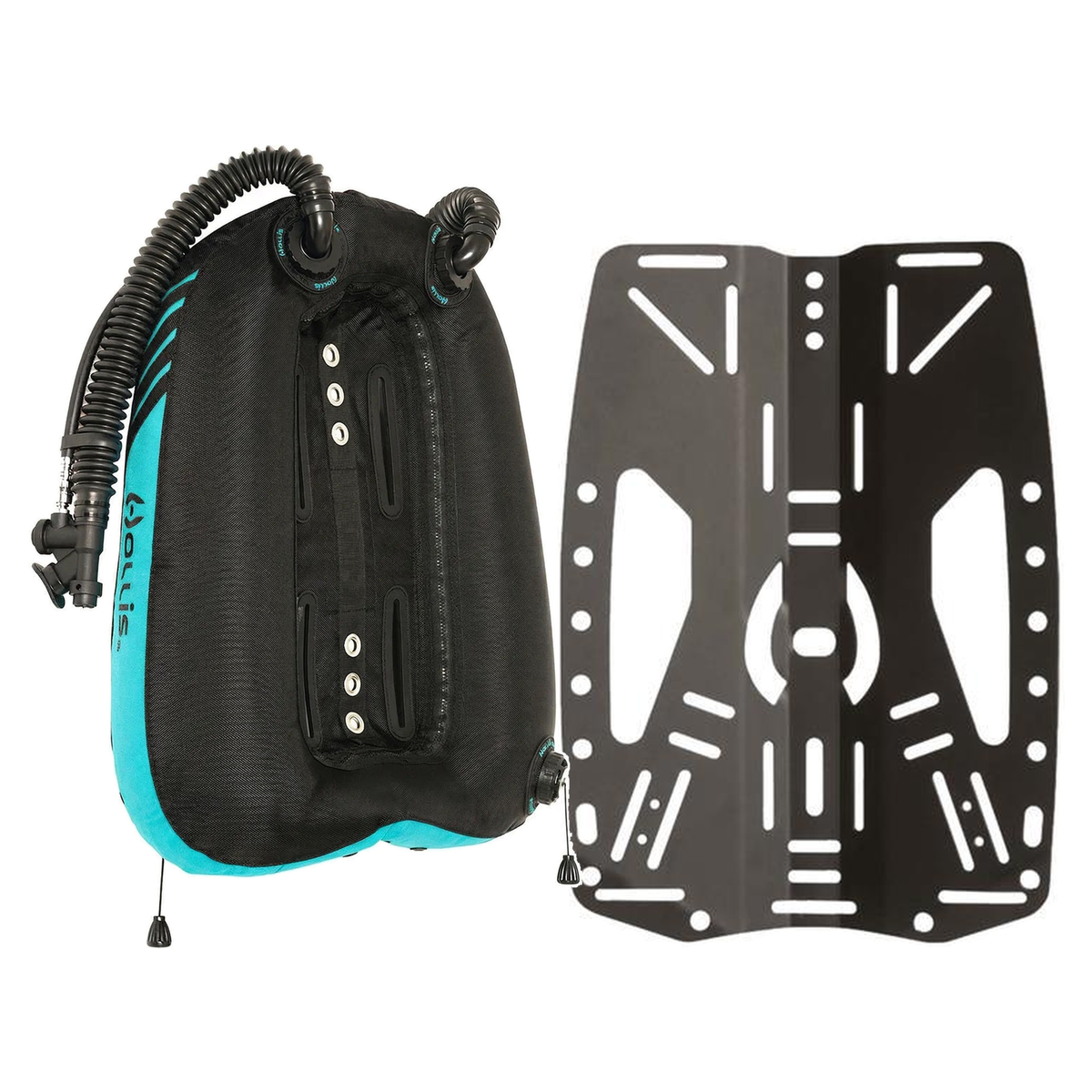 Hollis CRIB Custom Dual Tank 45 Dual Bladder Wing Package — Aqua