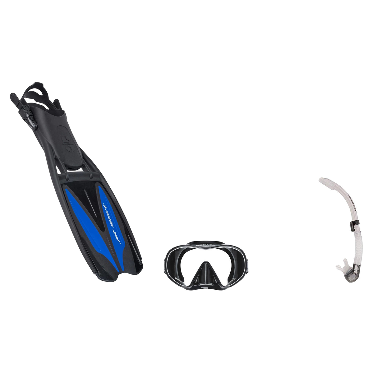 Scubapro Mask Fin Snorkel Package – Crystal Vu Plus Purge, Crystal Vu Plus or Solo Frameless Mask + Nexus Purge Valve Snorke…