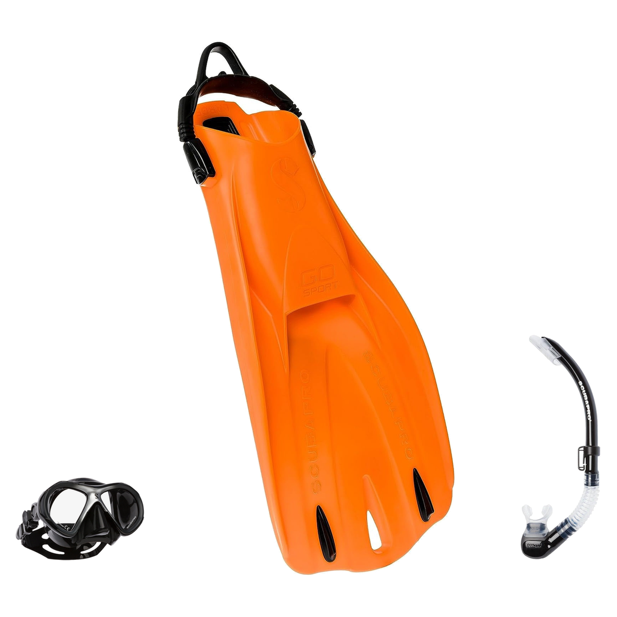 Scubapro Mask Fin Snorkel Package – Zoom, Spectra or Spectra Mini Mask + Nexus Purge Valve Snorkel + GO Sport Open Heel Fins…