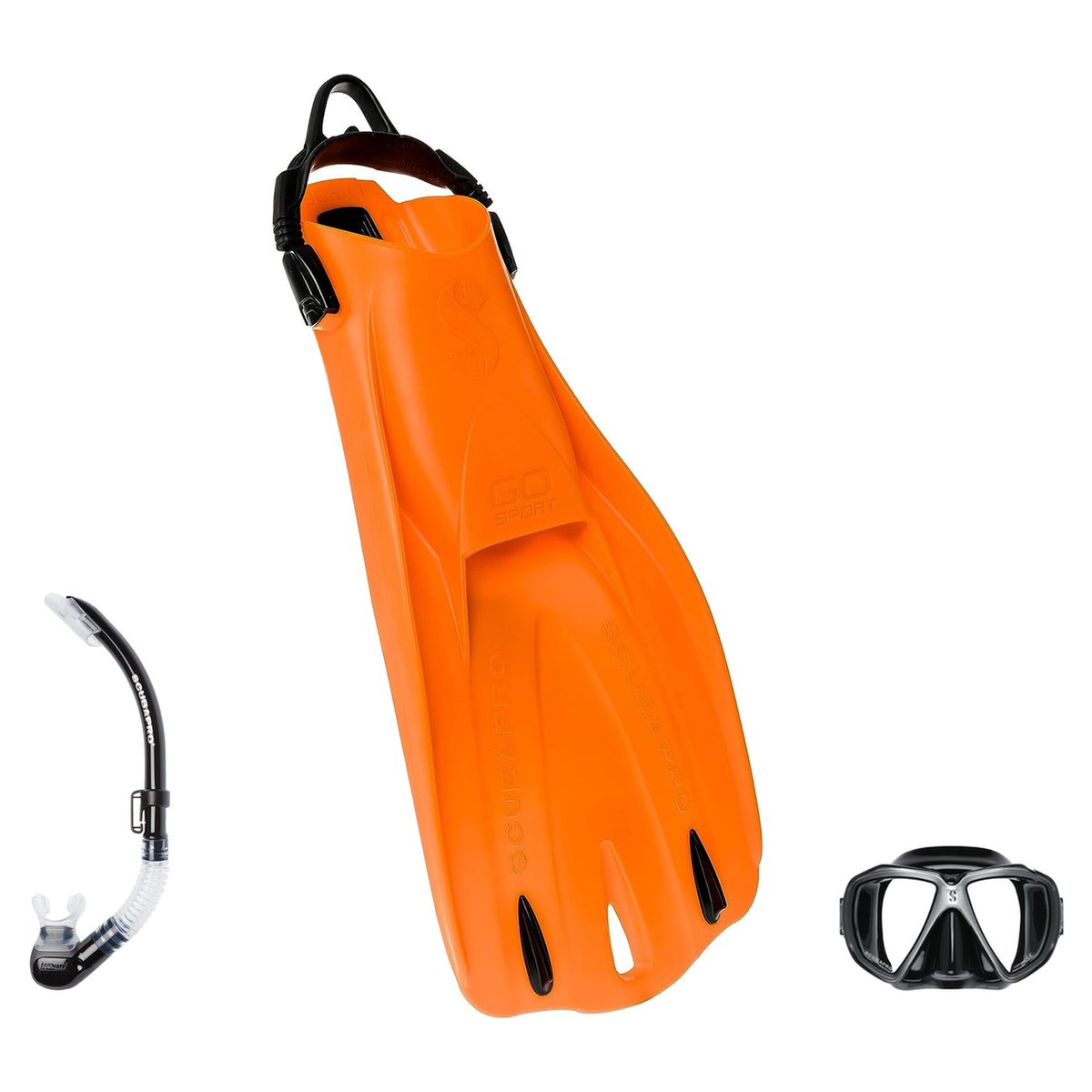 Scubapro Mask Fin Snorkel Package – Zoom, Spectra or Spectra Mini Mask + Nexus Purge Valve Snorkel + GO Sport Open Heel Fins…