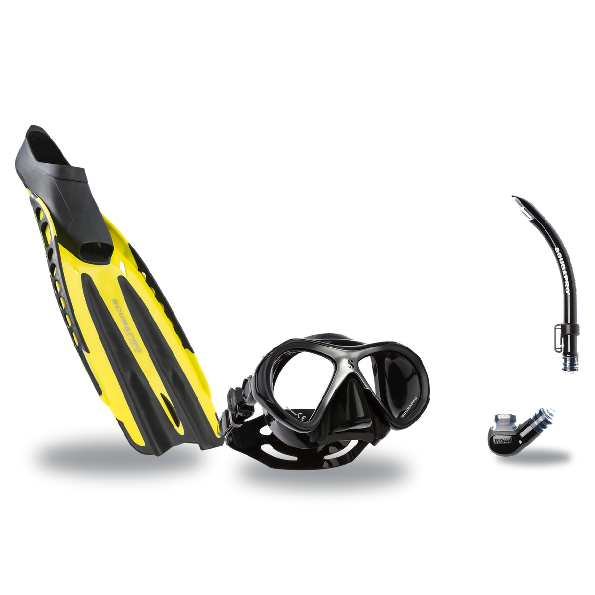 Scubapro Mask Fin Snorkel Package – Zoom, Spectra or Spectra Mini Mask + Nexus Purge Valve Snorkel + Jet Sport Full Foot Fin…