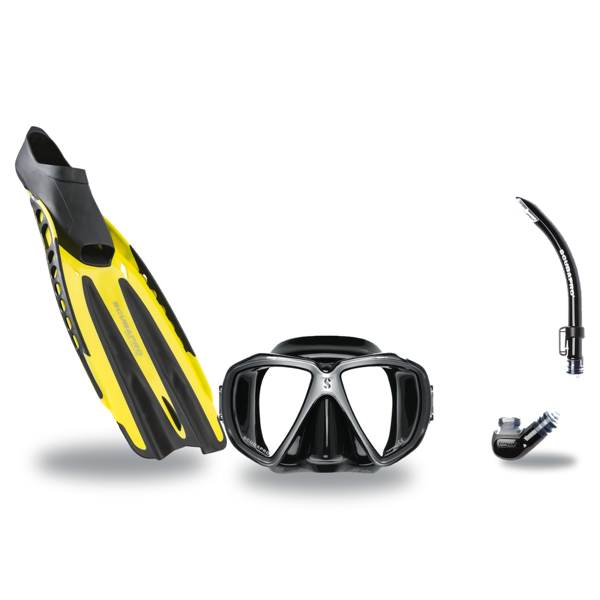 Scubapro Mask Fin Snorkel Package – Zoom, Spectra or Spectra Mini Mask + Nexus Purge Valve Snorkel + Jet Sport Full Foot Fin…