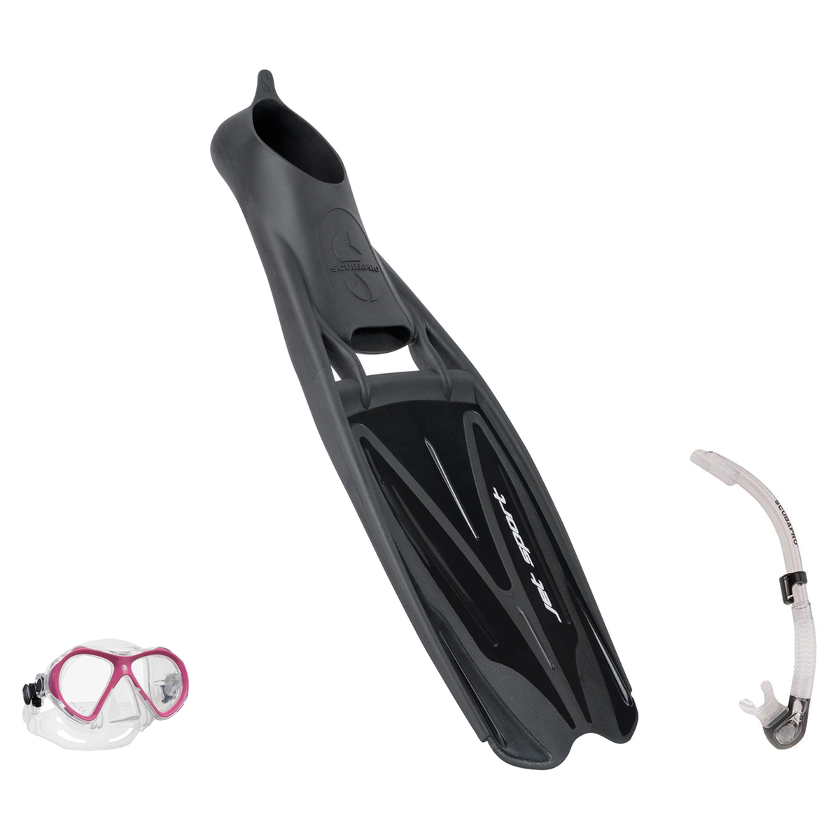 Scubapro Mask Fin Snorkel Package – Spectra Mini, Spectra or Zoom Mask + Nexus Purge Valve Snorkel + GO Travel Fins — Spectr…