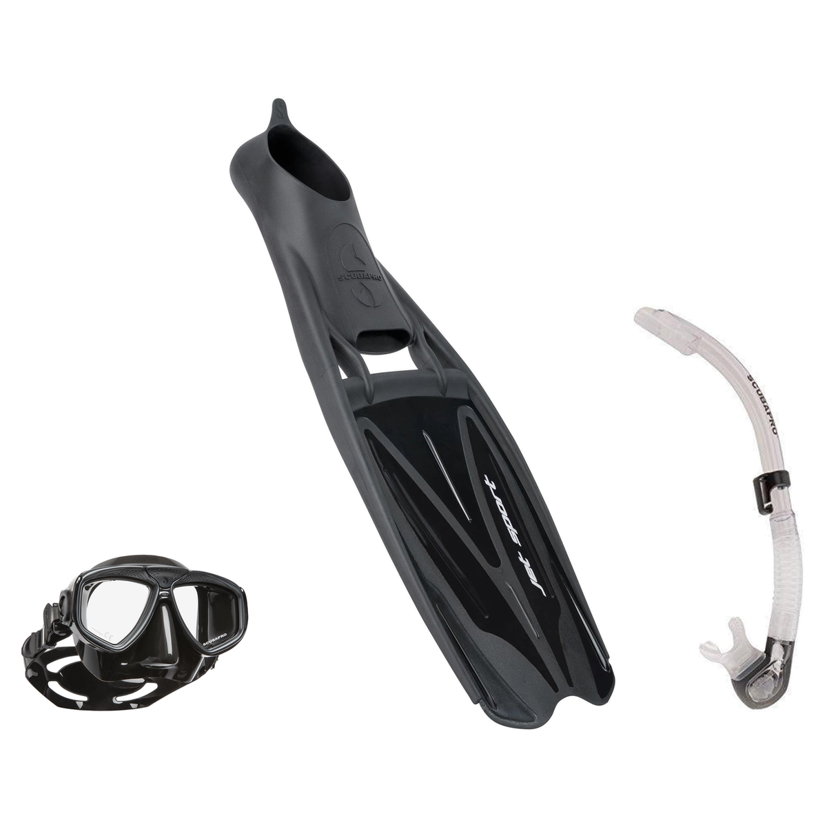 Scubapro Mask Fin Snorkel Package – Spectra Mini, Spectra or Zoom Mask + Nexus Purge Valve Snorkel + GO Travel Fins — Zoom,…