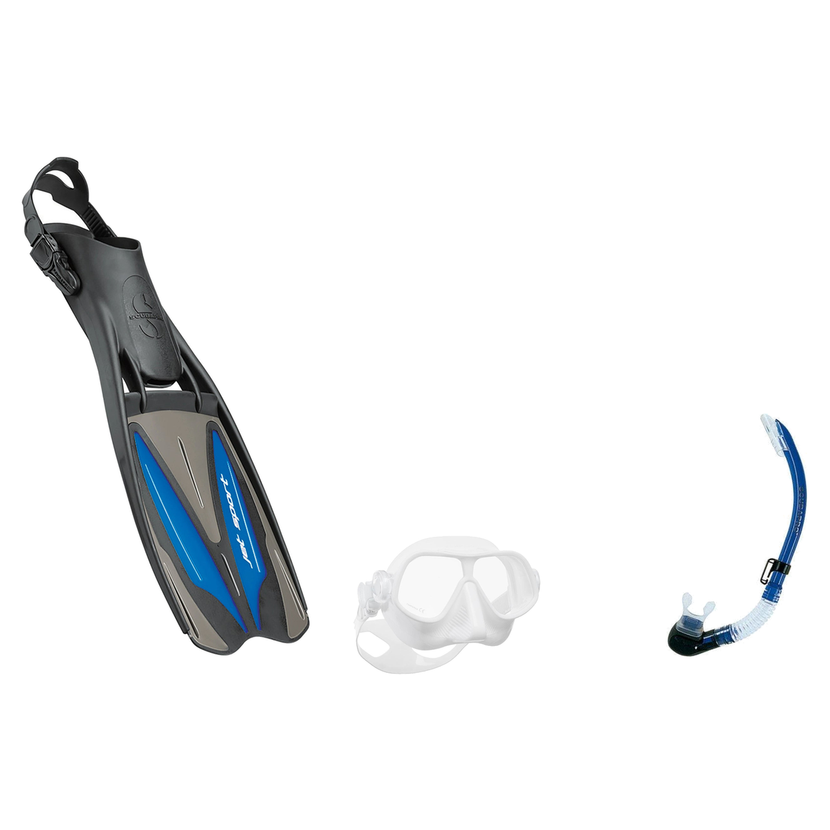 Scubapro Mask Fin Snorkel Package – Steel Pro Frameless, Steel Comp or Crystal Vu Plus Purge Mask + Nexus Purge Valve Snorke…