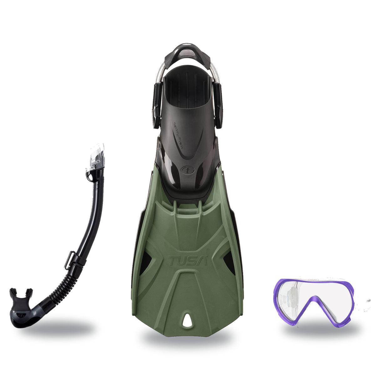 Tusa Mask Fin Snorkel Package – Freedom HD Single Lens, Zensee or Ino Mask + Hyperdry Elite II Snorkel + Hyflex Zoom Fins —…