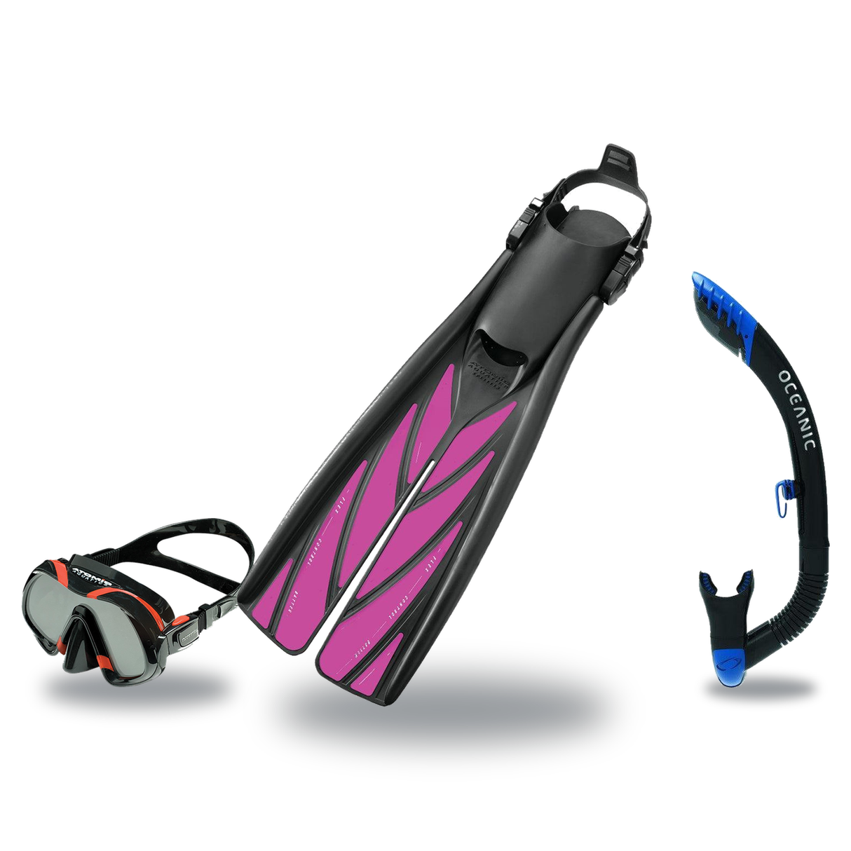 Zeagle Mask Fin Snorkel Package – Scope Mono, Venom or Mini Shadow Single Lens Mask + Ultra Dry 2 Snorkel + Recon Fins — Ven…