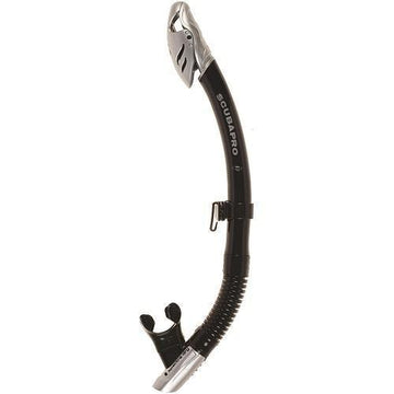 Scubapro Spectra Dry Scuba Diving Snorkel - Black/Silver