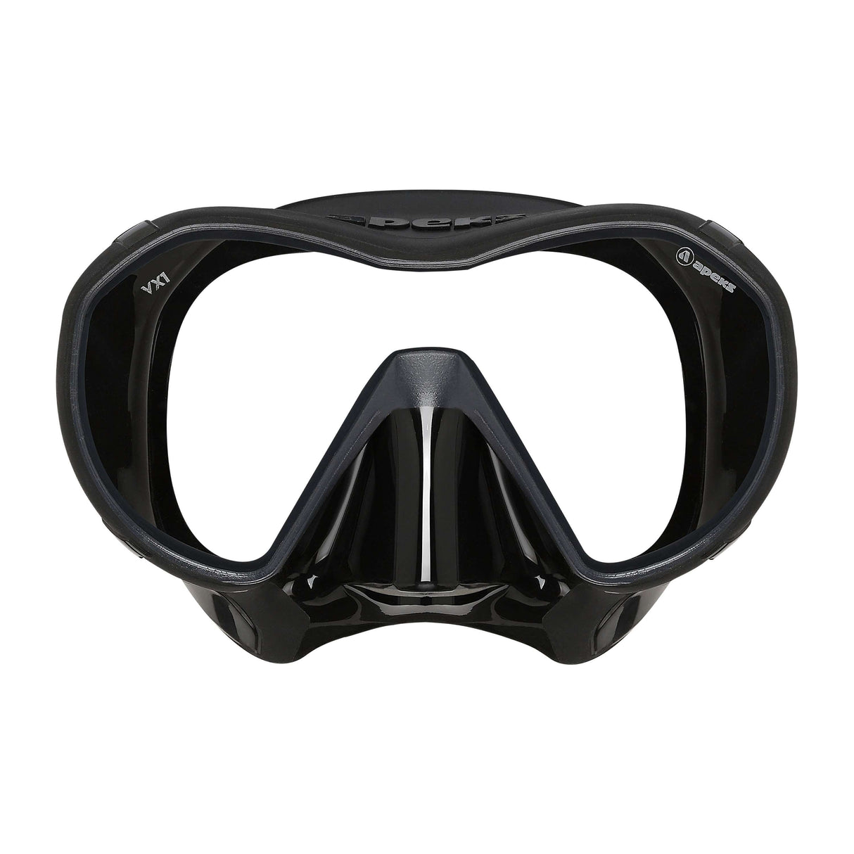 Apeks VX1 Scuba Diving Mask-Black/Black-