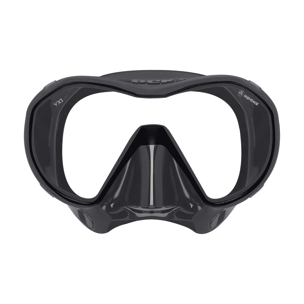 Apeks VX1 Scuba Diving Mask-Dark Grey/Black-