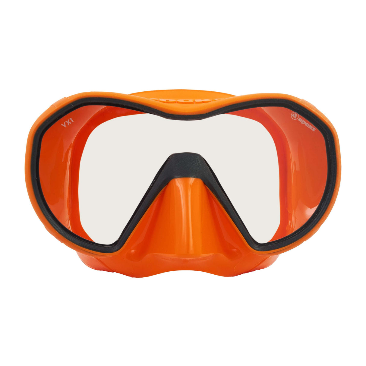 Apeks VX1 Scuba Diving Mask-Orange/Dark Grey-