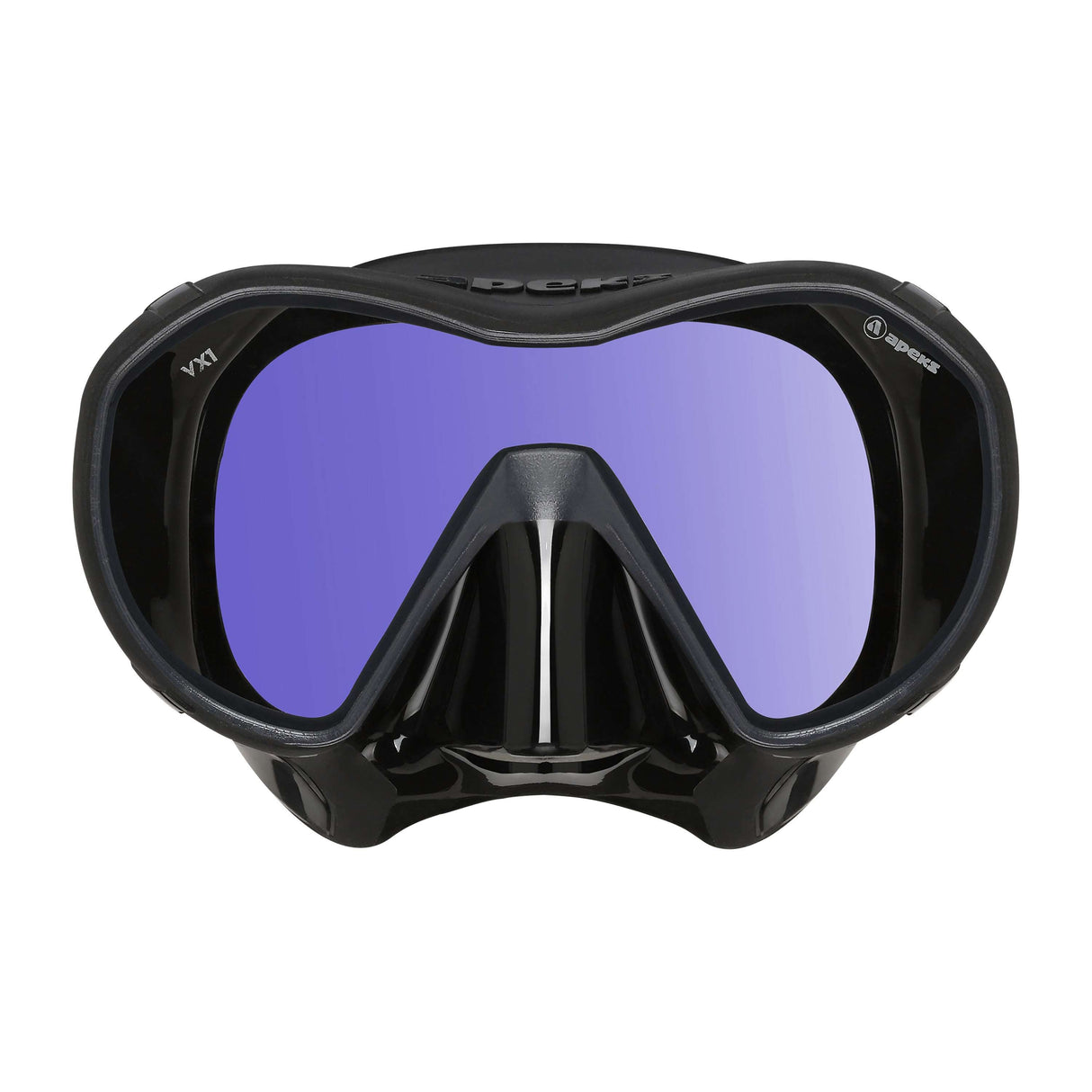 Apeks VX1 Scuba Diving Mask w/ UV Lens-Dark Grey/Black-