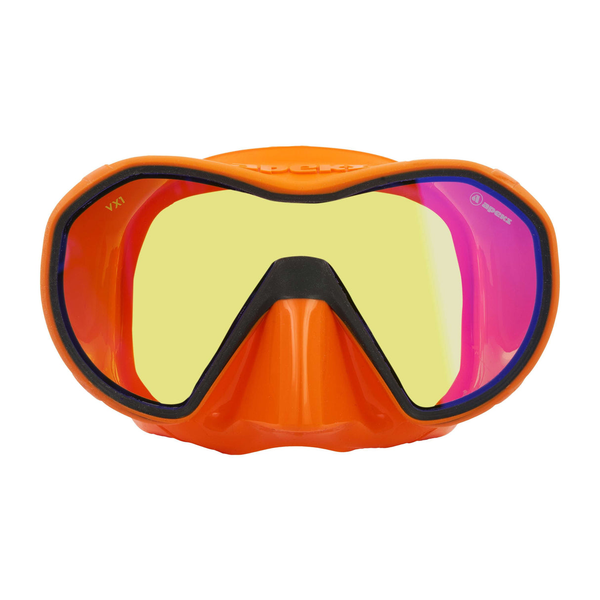 Apeks VX1 Scuba Diving Mask w/ UV Lens-Orange/Dark Grey-