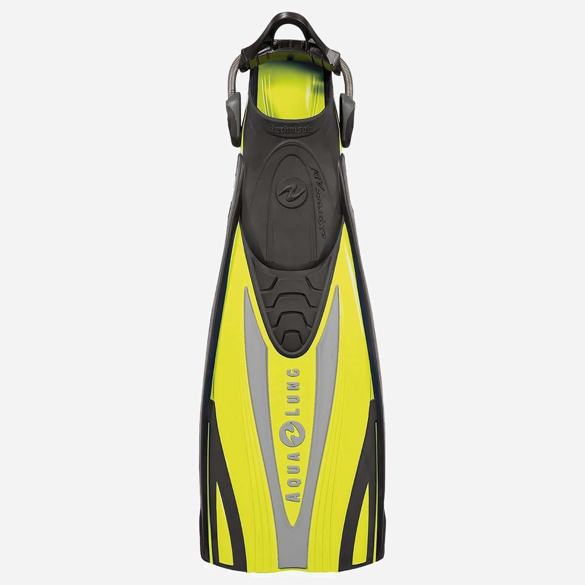 Aqualung Express SS Open Heel Dive Fins-Hot Lime/Grey-L-