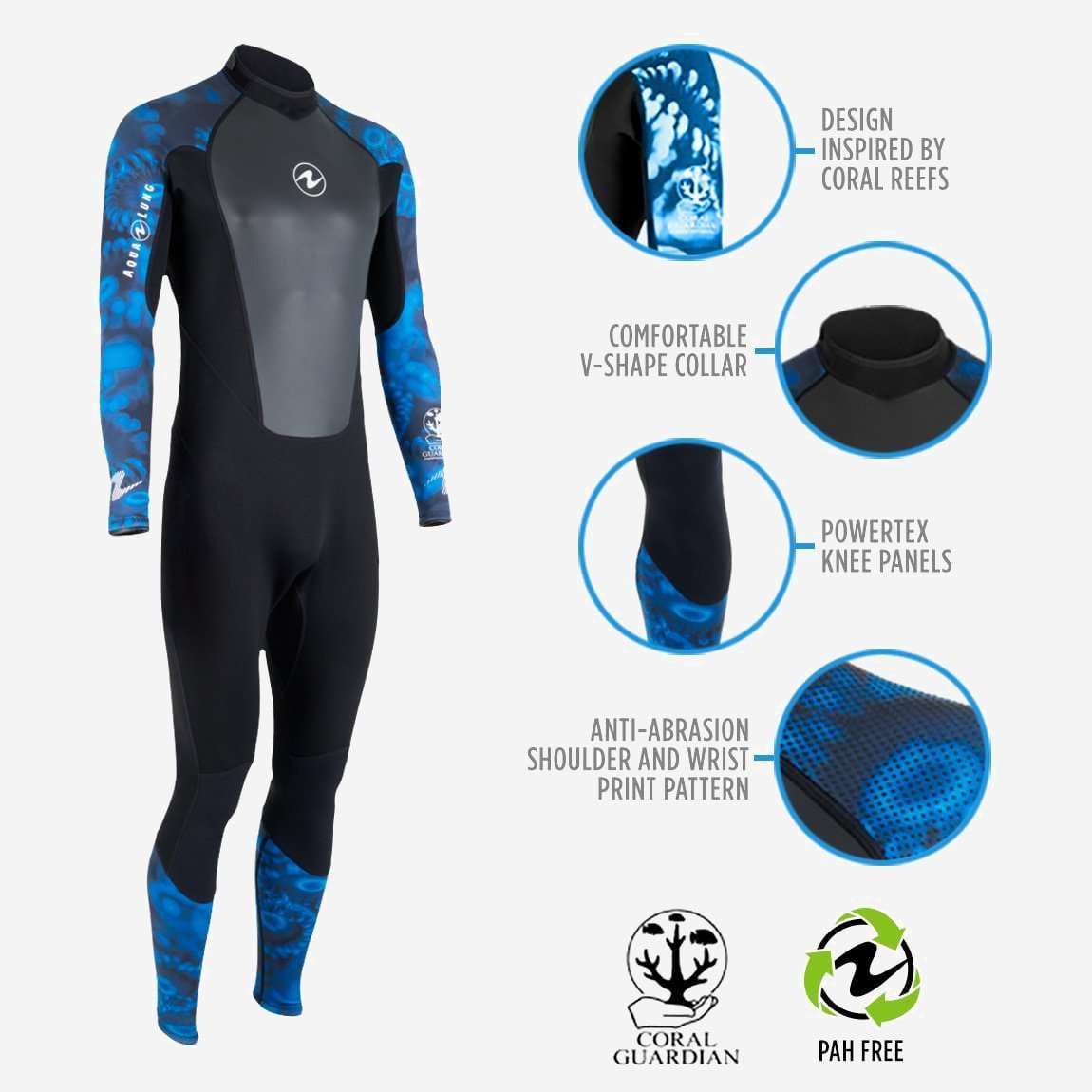 Aqualung Hydroflex Men's Full Dive Wetsuit-