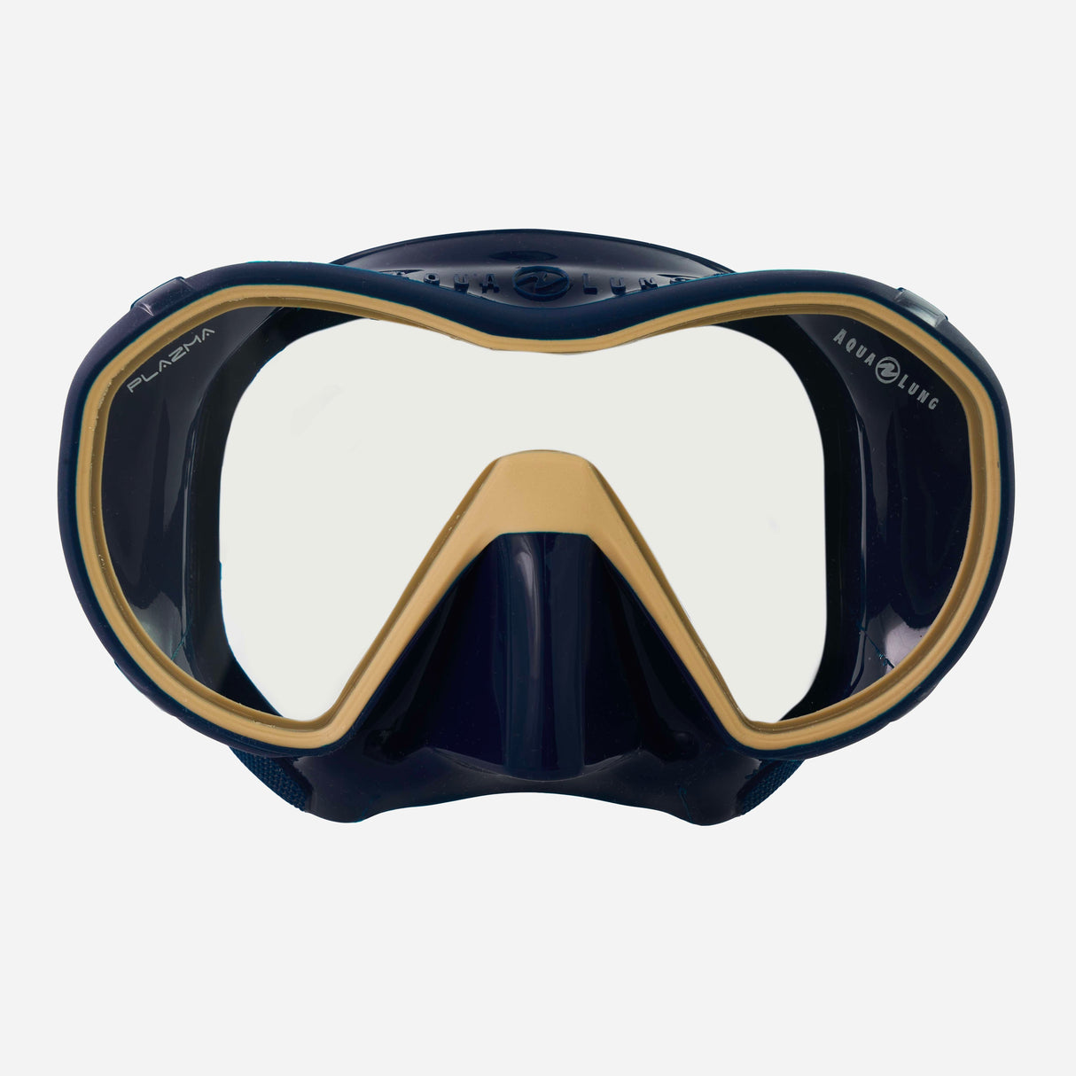 Aqualung Plazma Scuba Diving Mask-Navy Blue/Sand-