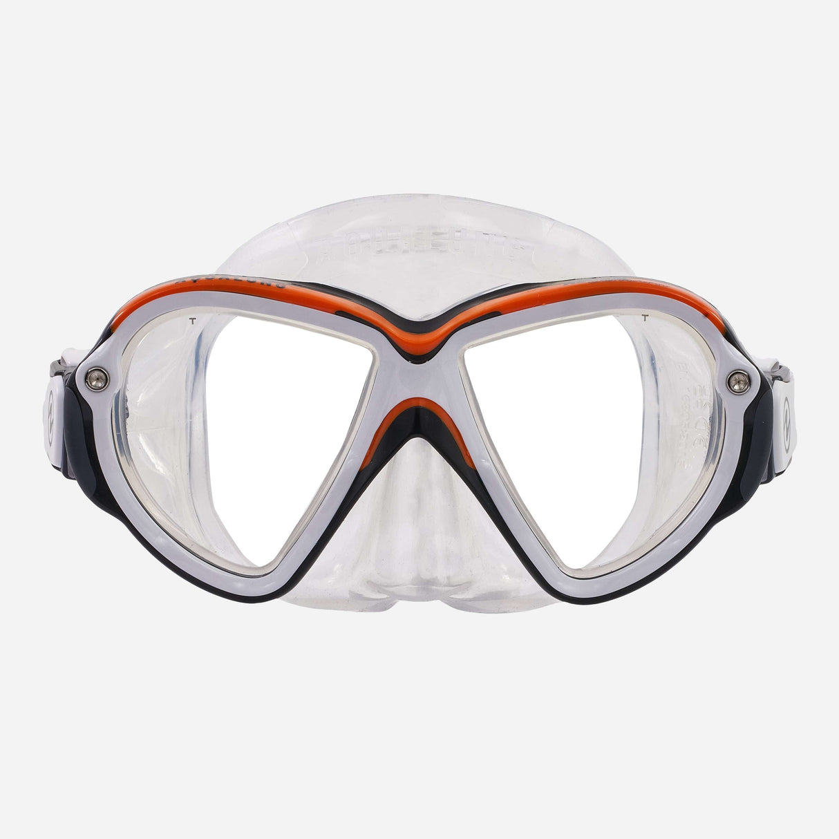 Aqualung Reveal Ultrafit Scuba Diving Mask-Orange/White-S-