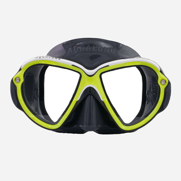 Aqualung Reveal Ultrafit Scuba Diving Mask-Yellow/White-S-