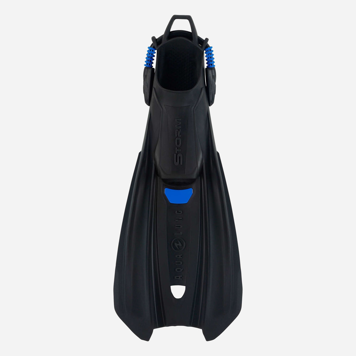 Aqualung Storm Open Heel Dive Fins-Black/Blue-L/XL-