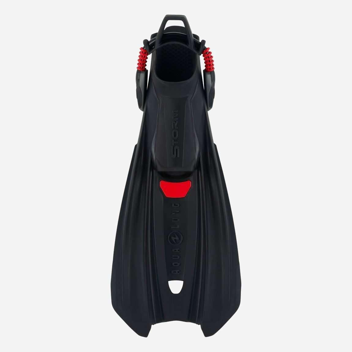 Aqualung Storm Open Heel Dive Fins-Black/Red-M-