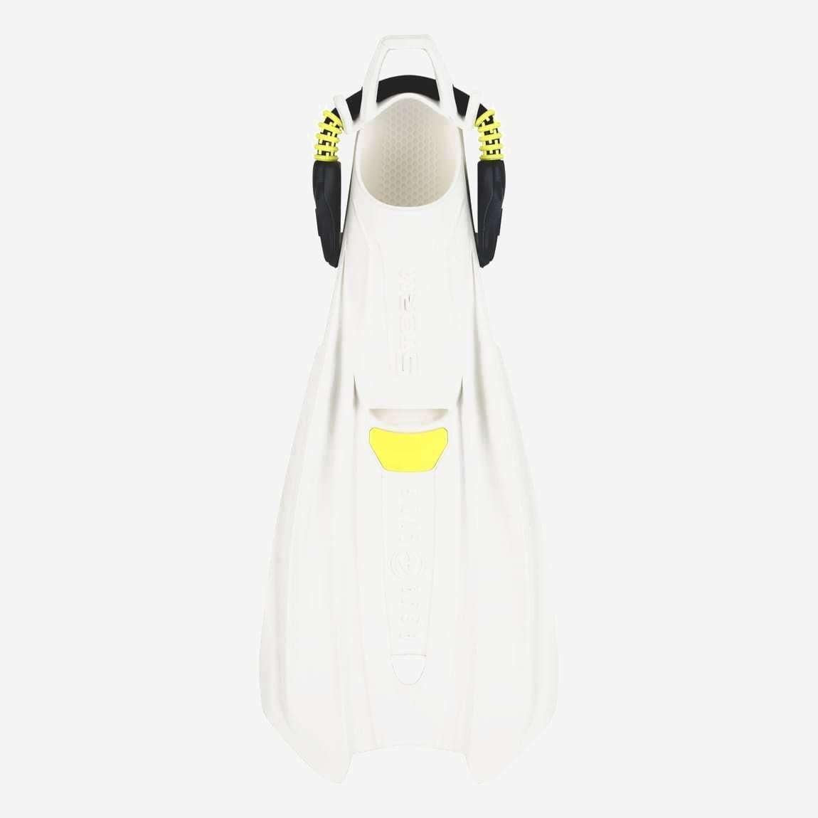 Aqualung Storm Open Heel Dive Fins-White/Yellow-XS/S-