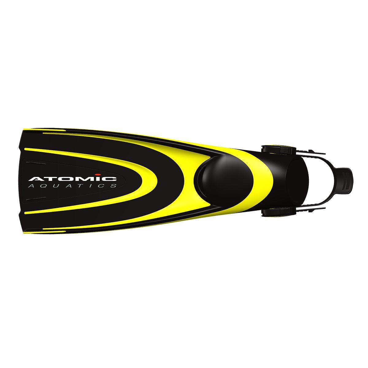 Open Box Atomic Aquatics Blade Fin-Yellow-Large-Acceptable