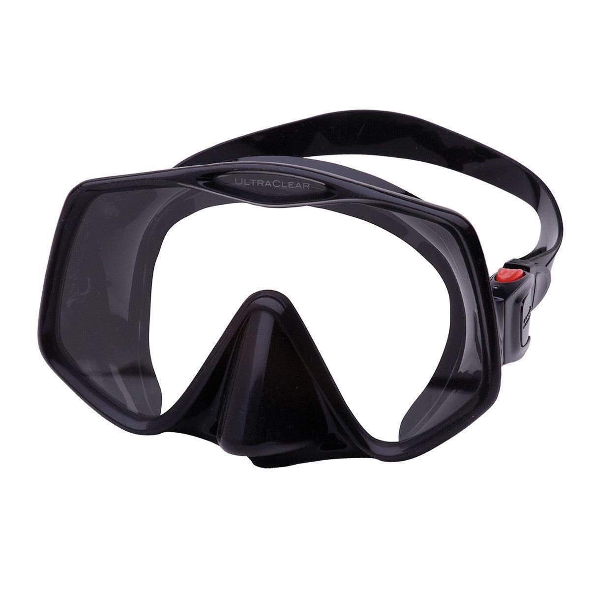 Open Box Atomic Aquatics Frameless 2 Mask-Black-Regular-
