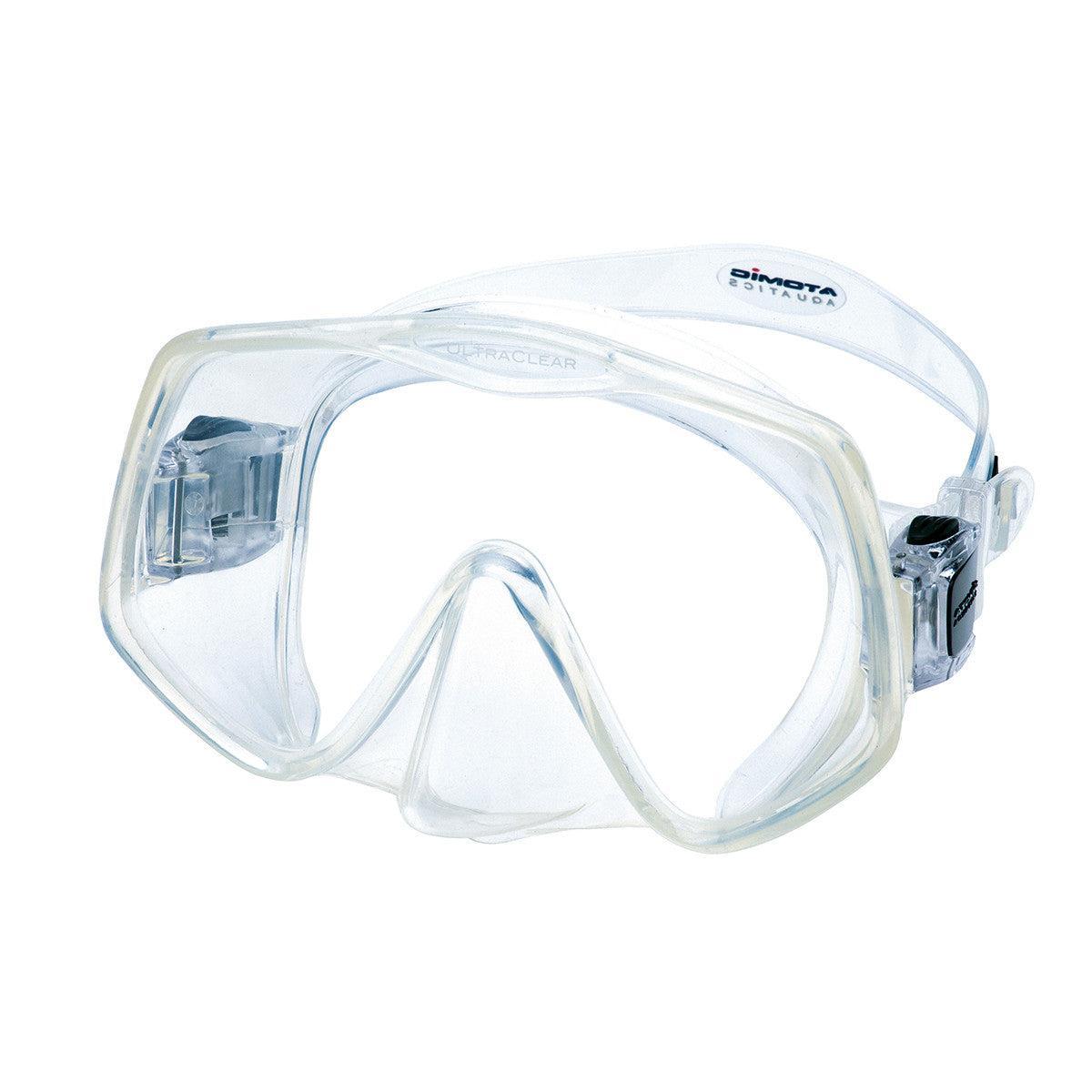 Open Box Atomic Aquatics Frameless 2 Mask-Clear-Large-