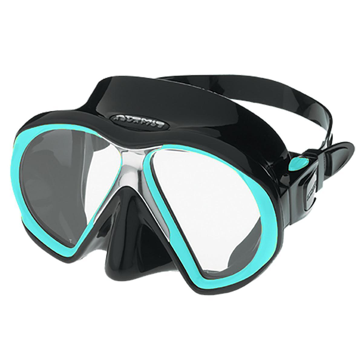 Open Box Atomic Aquatics SubFrame Mask, Medium Fit-Black/Aqua-