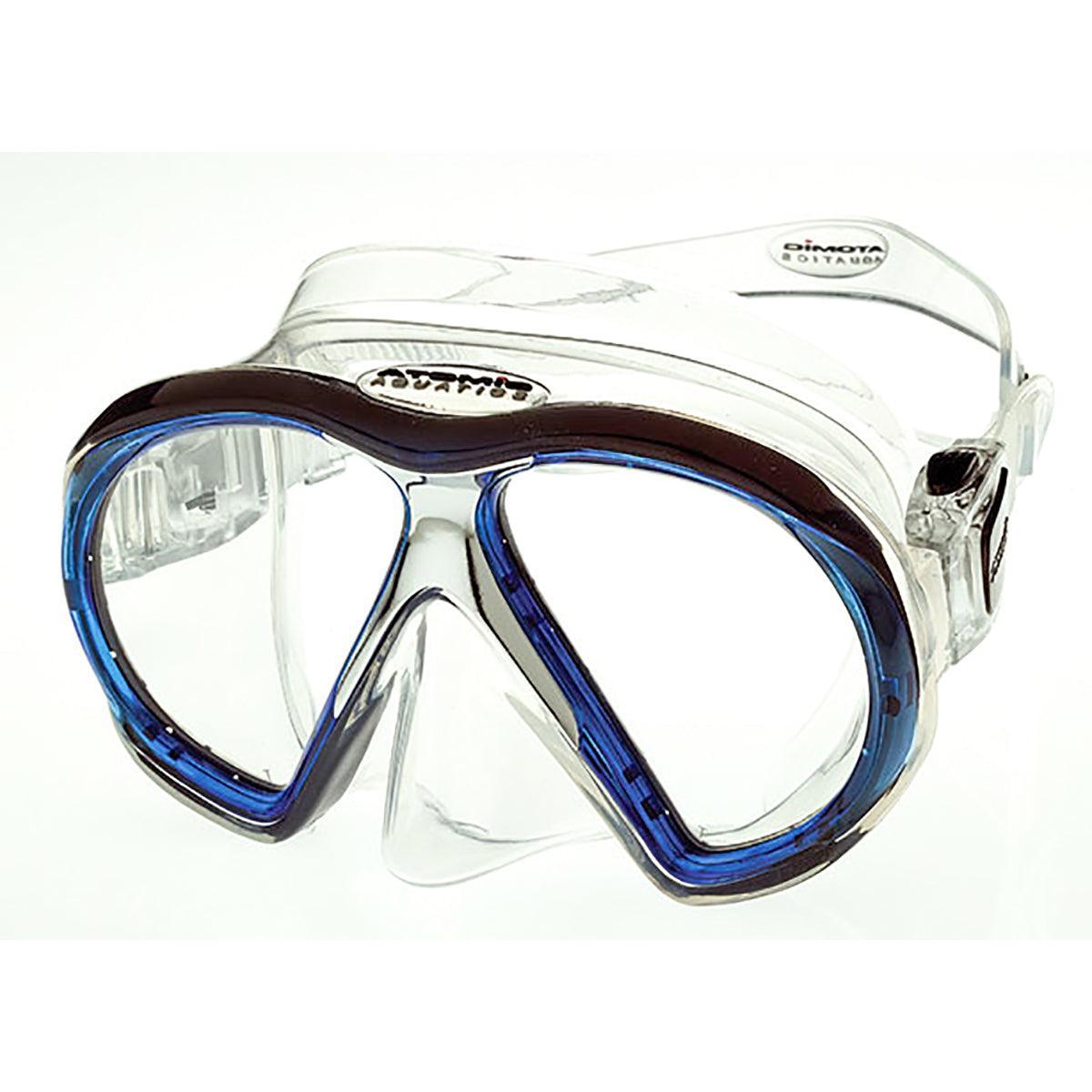 Open Box Atomic Aquatics SubFrame Mask, Medium Fit-Clear/Blue-