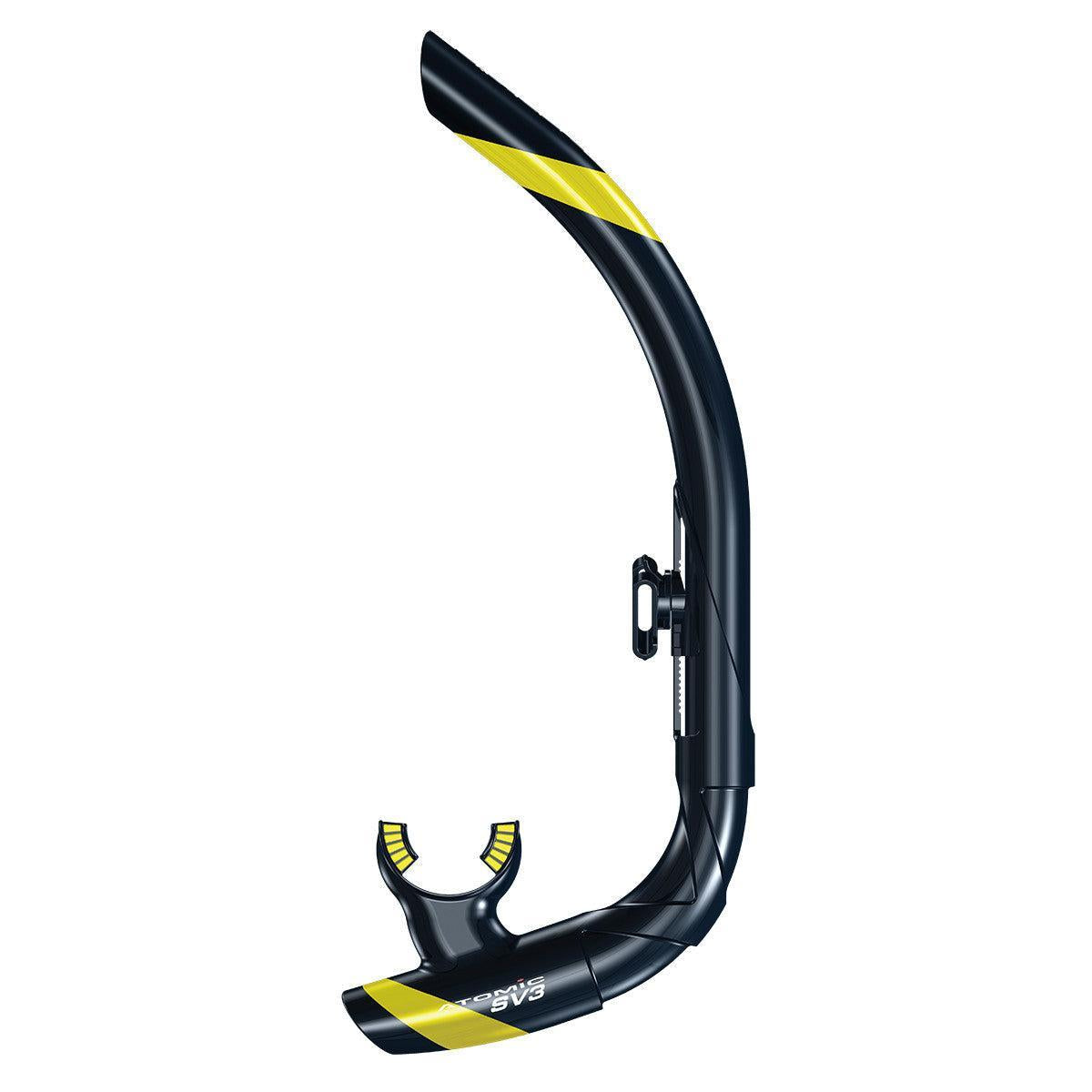 Open Box Atomic Aquatics SV1 Contour Snorkel-Black/Yellow-