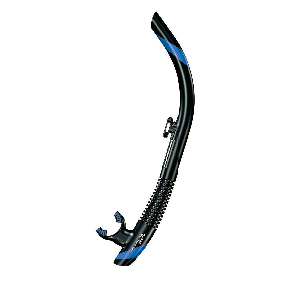 Open Box Atomic Aquatics SV1 Snorkel-Black/Royal Blue-