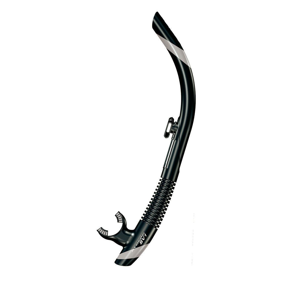 Open Box Atomic Aquatics SV1 Snorkel-Black/Silver-