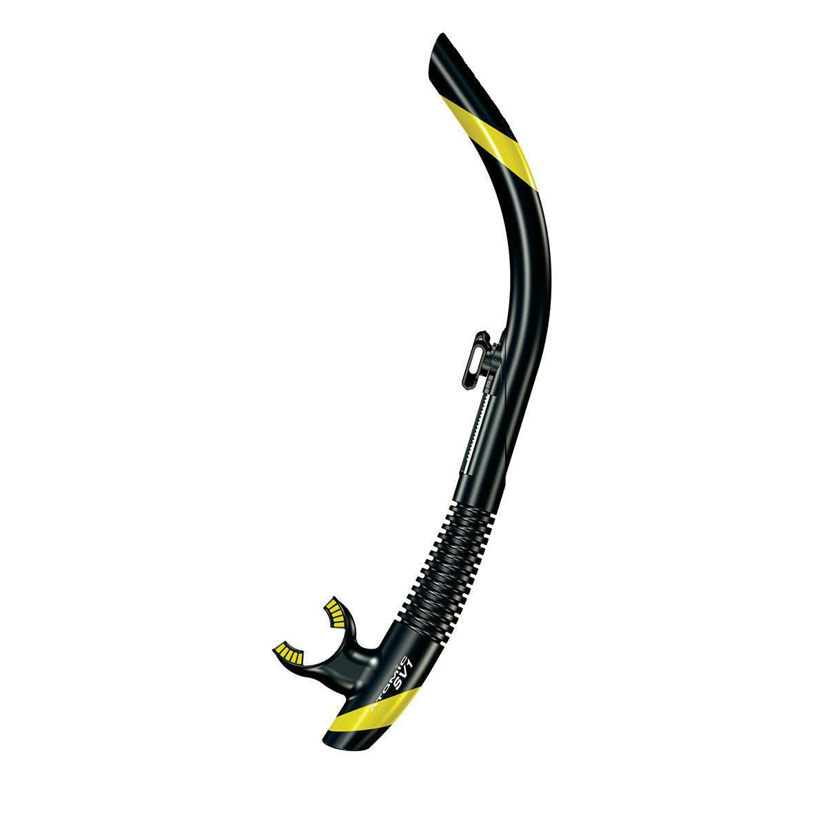 Open Box Atomic Aquatics SV1 Snorkel-Black/Yellow-