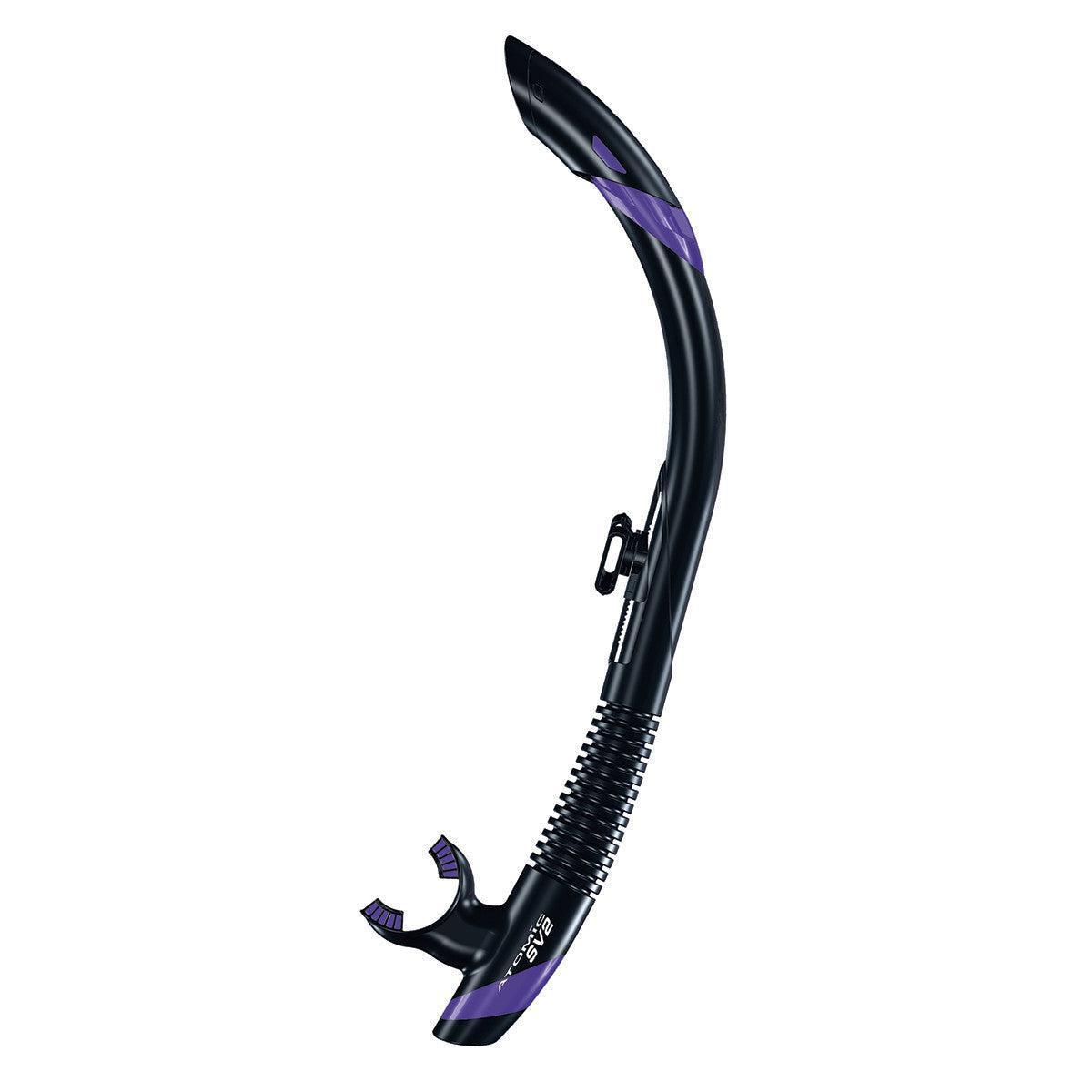 Open Box Atomic Aquatics SV2 Snorkel-Black/Purple-
