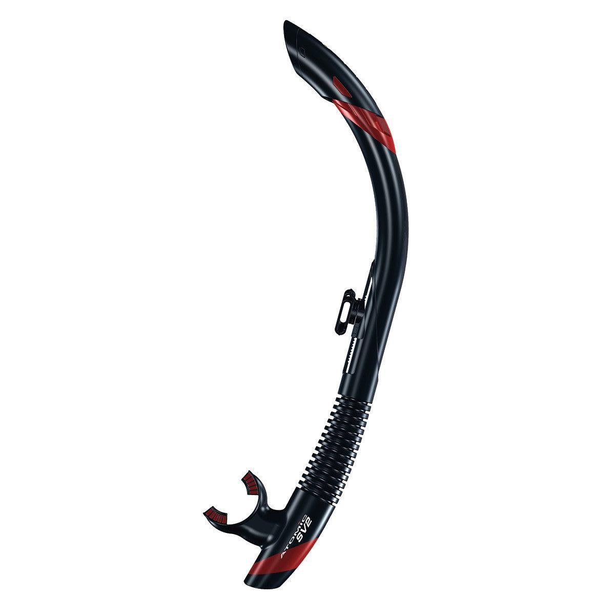 Open Box Atomic Aquatics SV2 Snorkel-Black/Red-