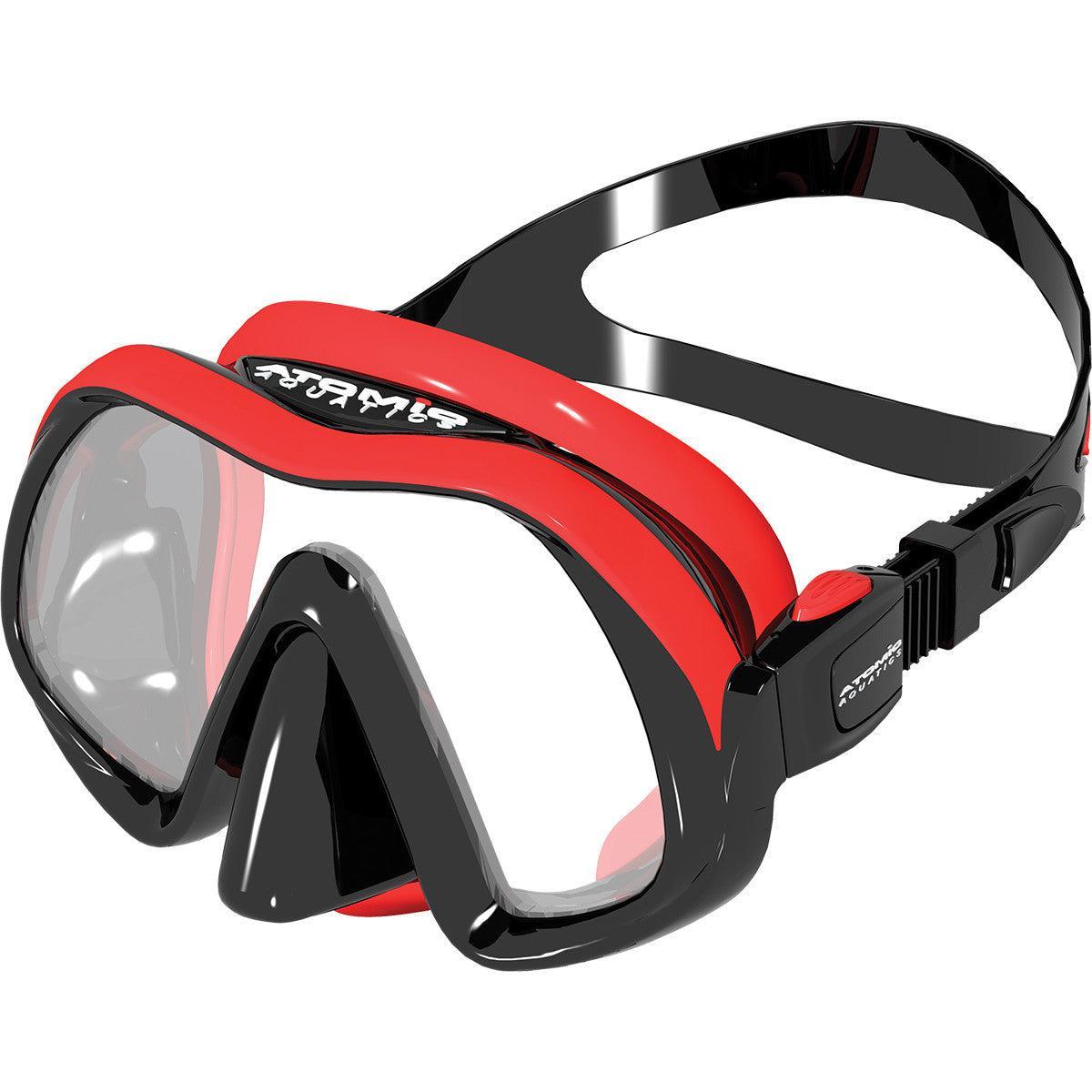 Open Box Atomic Aquatics Venom Frameless Mask-Red-