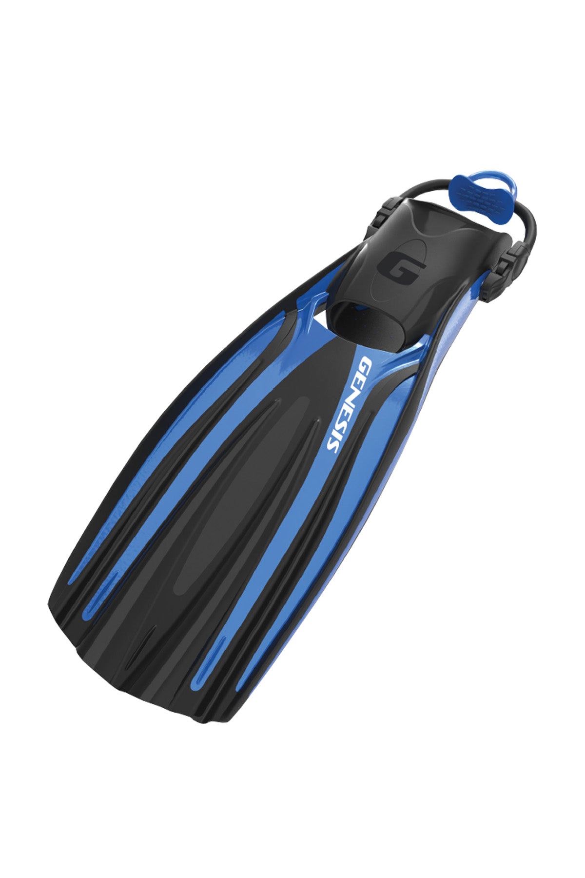 Genesis Flow Open Heel Fin with Bungee Fin Strap Powerful Stable-