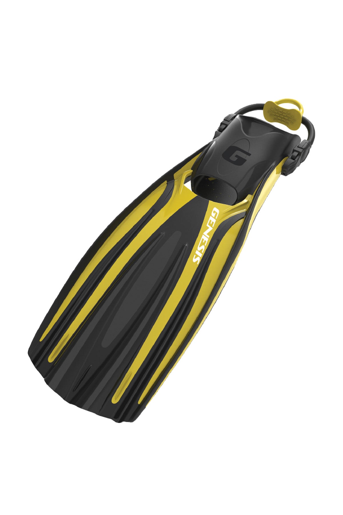 Genesis Flow Open Heel Fin with Bungee Fin Strap Powerful Stable-