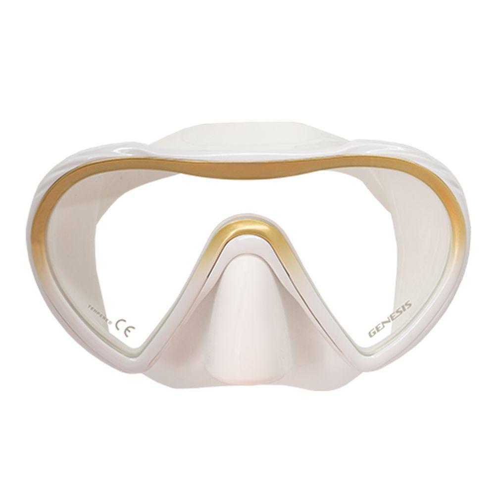 Genesis Realm Diving Mask-Gold/White-